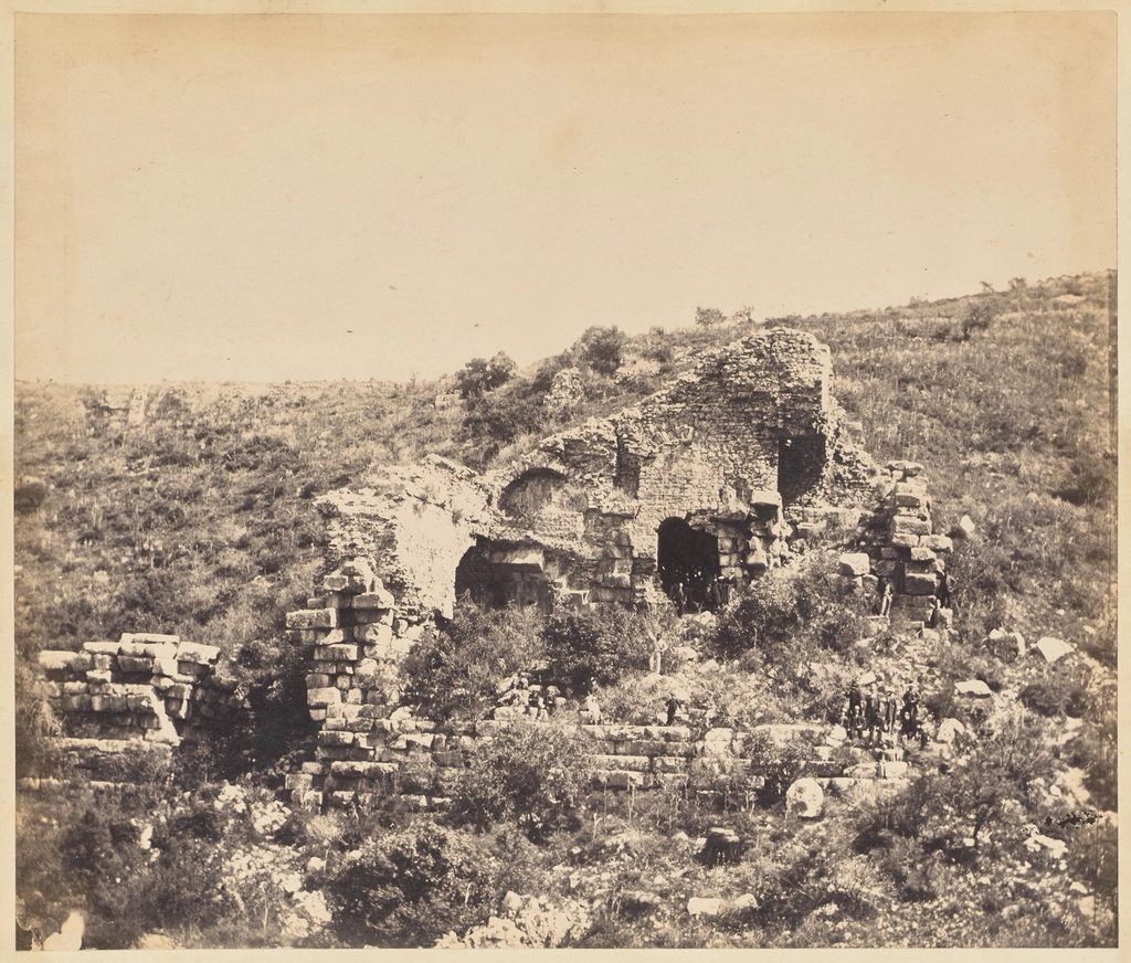 Ancient stone ruins landscape
