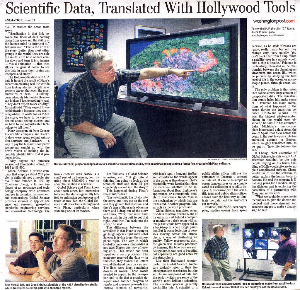 Telling NASA's Tales With Hollywood's Tool - Washington Post pg2