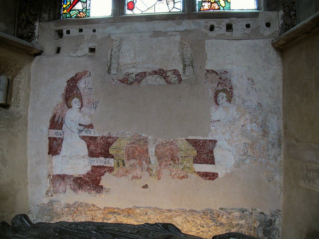 Lichfield Cathedral, medieval wall painting - geograph.org.uk - 4981067.jpg